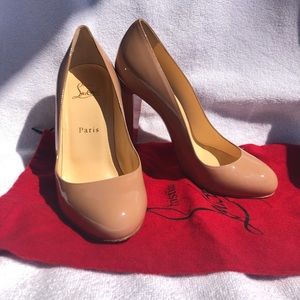 Louboutin Simple Pump Nude Patent
